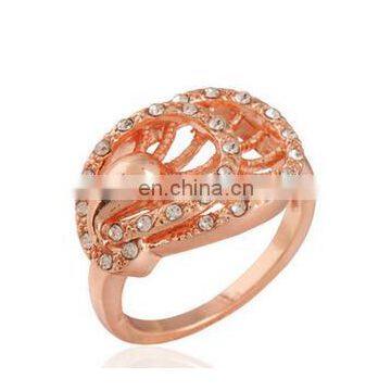 2017 Peacock Rings Rose Gold Platinum Plated Top Genuine Austrian Crystals Fashion Women Wedding Bridal Party Jewelry photo-2