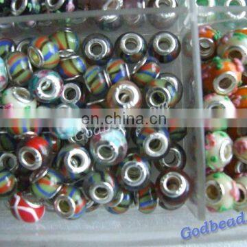 476 loely glass bead wholesale handmade murano lampwork glass european beads fit for charm bracelets