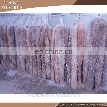 Real Raccoon Fur Strip and Raccoon Fur Trim for Garment photo-3