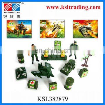 kids mini plastic military series toys