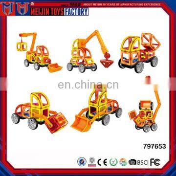 Educational chinese toys manufactures ABS magnetic intelligence building blocks for kids