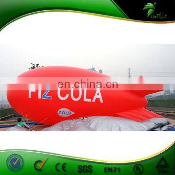 6M Inflatable PVC flying helium blimp with lopo printing,Factory Inflatable airship for advertisment