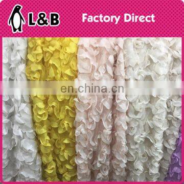 lace fabric 2017 cord embroidered polyester tulle lace chiffon fabric