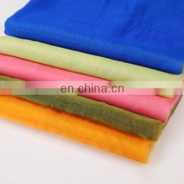 whole polyester organza fabric dye organza curtain fabrics