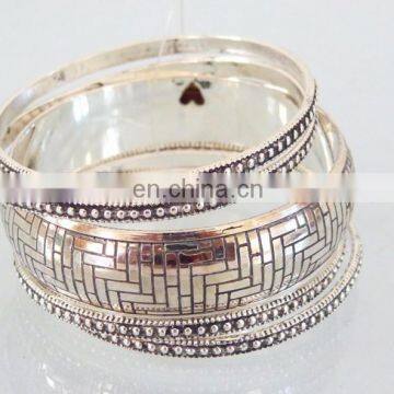 antique silver bangle bracelet-Wholesale western party wear-Bollywood Fashion imitation bracelet bangles