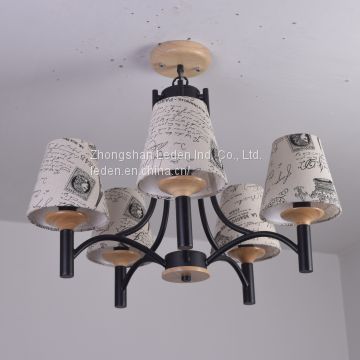 Contemporary Wood Design Ceiling Light Lamp