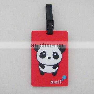 Funny Panda Soft PVC Luggage Tag