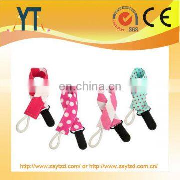 Hot selling! China supplier custom BPA free baby pacifier clip/2017 Cute Design Baby Soothie Pacifier Clips