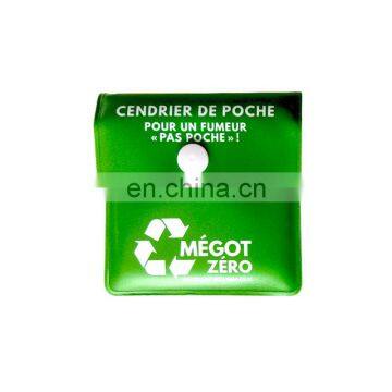 8*8cm PVC/EVA Material Custom Pocket Ashtray