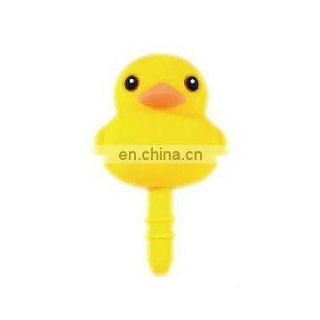 Cute Yellow Duck Silicone Earphone Plug