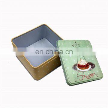 Custom Square Small Gift Metal Chocolates Biscuits Cookies Cake Tin