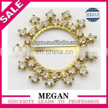 Fashion Shining rhinestone buckles for wedding ribbon