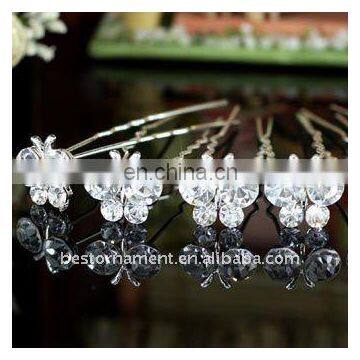 Bridal Butterfly Crystal Hair Pins