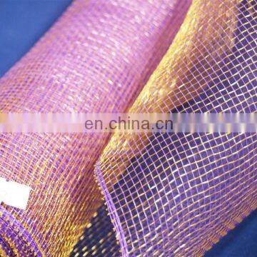 Purple-Gold Polynet Mesh Wrap Roll