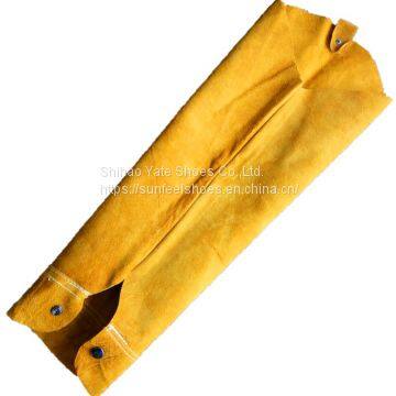 Safety Leather Heat Resistant Welding Arm Sleeves Spark Protection Arm Guard