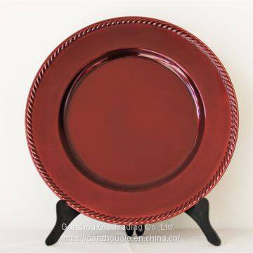 Plastic Charger Plate,christmas Decoration Plate Charger Plate Made in China YF-60057 photo-2