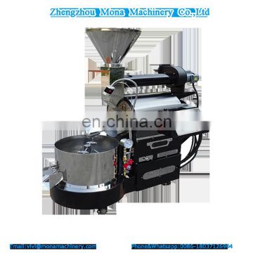 Automatic gas hot air heating coffee bean roaster 1kg