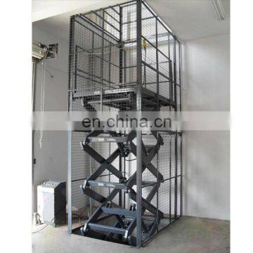 7LSJG Shandong SevenLift Manually Operated Mezzanine Mechanic Lift Elevator