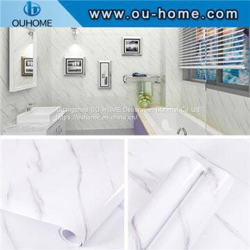 Home kitchen wall marble decorative film