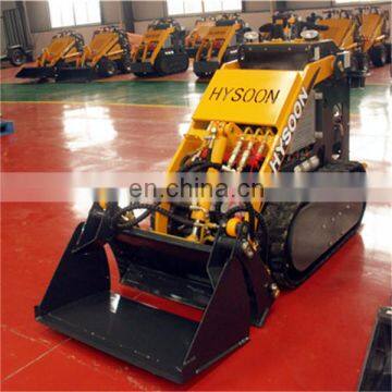 HYSOON compact skid steer loader with 4 in 1 bucket