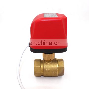 CWX-50P  4nm 1" 220v  24v motorized brass ball valve 3 way 2way