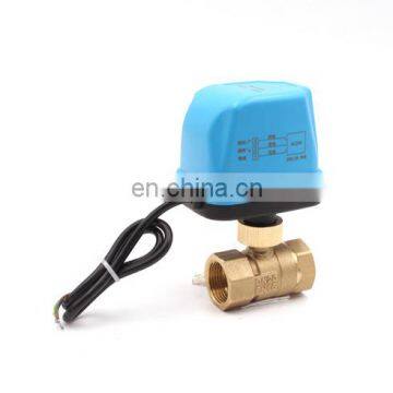 hvac fan coil control valve Electric ball valve for HVAC systems FCU flow control valve 220V 24V DN15 DN20 DN25 DN32