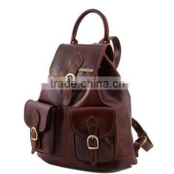 leather back pack bag