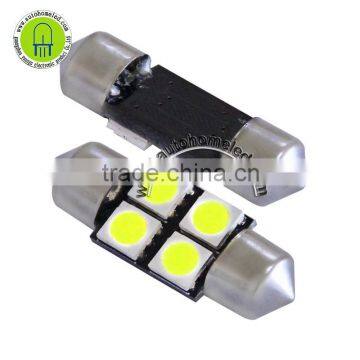 Festoon 4smd 31mm 5050 Car Dome Instrument Light Bulbs License Plate Indicator Lights 6 Colors