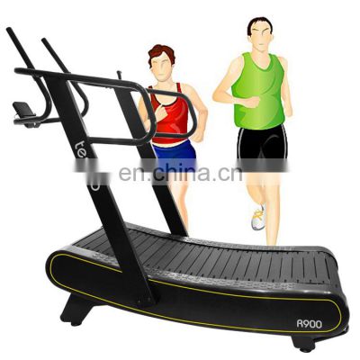 Commercial Gym exercise equipment for interval training Curved treadmill & air runner Self Powered Running Machine