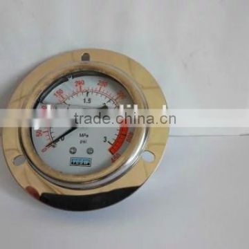 63mm Liquid Filled Pressure Gauge with Flange