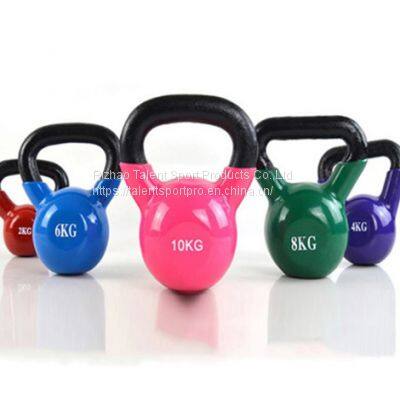 6kg Cast Iron Vinyl Coated Kettlebell