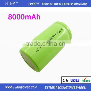 Ni-Mh 8000mAH 1.2V for vaccum cleaner