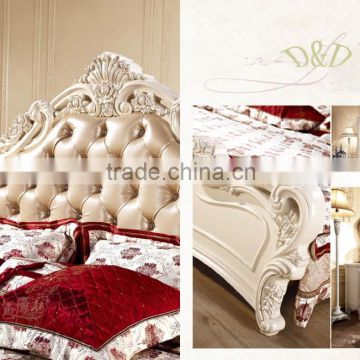 American furniture bed of completely real wood , classical bed , marriage bed