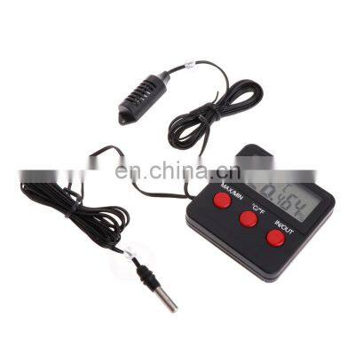 Digital Incubator Fish Temperature and Humidity Meter Thermometer Aquarium Digital, Reptile Humidity Meter With Remote Sensor photo-2