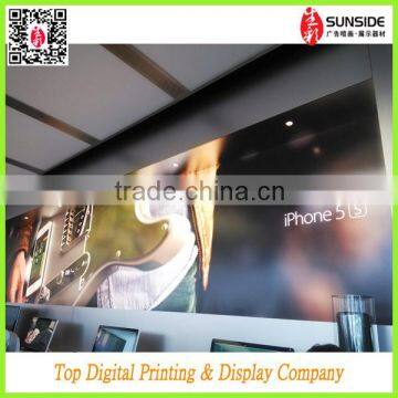 Sublimation Print Satin Fabric Promotion Banner / Uv printing banner