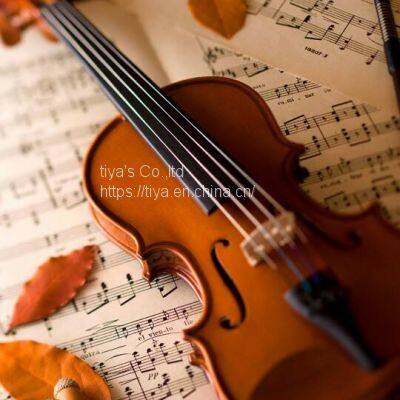 High Quality Antique Style Nice Flamed Ebony Parts Student Violin photo-3