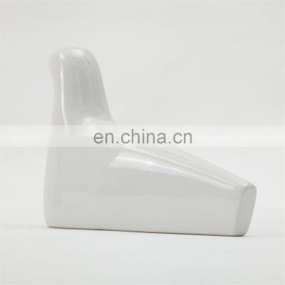 Modern Cute Bird Animal Sculpture Amazon Hot White Green Sale Smooth Ceramic Decor Accessories for Home photo-5