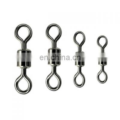 1000PCS Stainless Steel Fishing Swivel Sizes Solid Connector Ball Bearing Snap Fishing Swivels