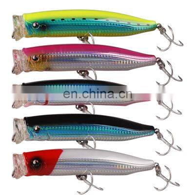 talos 150mm 60g Popper 3D Salt Water Swim Bait Wobbler Hard Fishing Lure Rock Gold Ocean Beach Popper