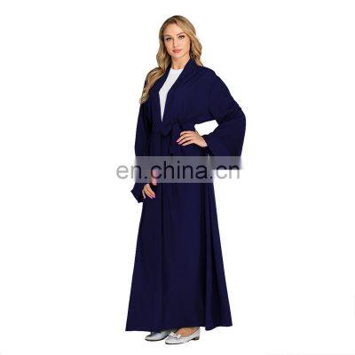 Wholesale Price Simple Dubai Latest Abaya Wholesale Ready to Ship Pleated Design 6 Colors Long Dresses Muslim Abaya photo-4