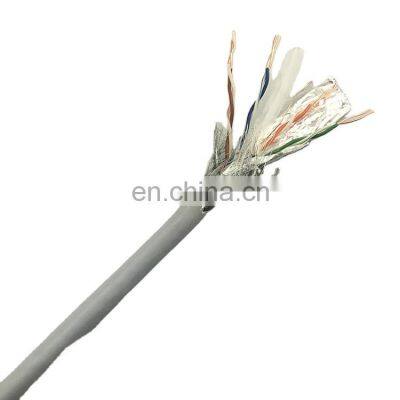 best price Cat6 305m s/ftp grey LSZH jacket copper solid 26awg lan cable