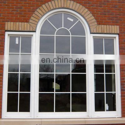 Beautiful double glazed glass aluminum sliding windows with shutter