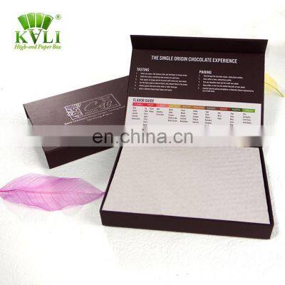 Eco friendly clamshell empty chocolate clear tray packaging box