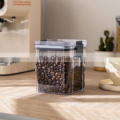 Air-tight Oatmeal Storage Cans Stackable Plastic Food Container Boxes With Venthole in the Cover