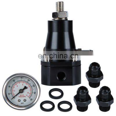 6AN High Pressure Fuel Inject Pressure Regulator With Gauge