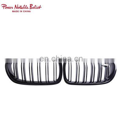 For BMW Grille F10 Racing Grill Glossy Black Double Slat Line Car Bumper Mesh Grill for 5 Series F10 F18 M5 2010-2017 photo-2