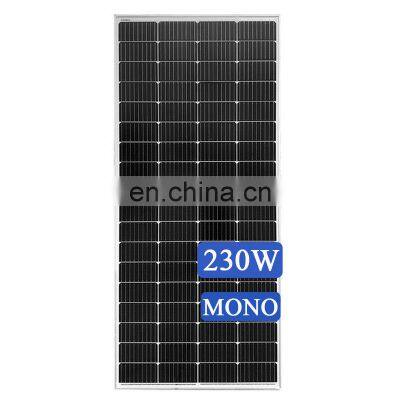 China price 230W commercial roof mono paneles solares power monocrystalline solar panels for home