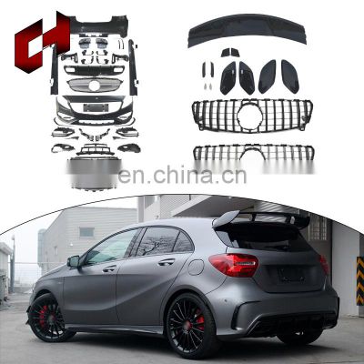 CH Assembly Wide Enlargement Headlight Exhaust Grille Carbon Fiber Body Kit For Mercedes-Benz A Class W176 16-18 A45