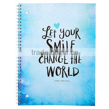 a4 a5 spiral notebook with custom printed