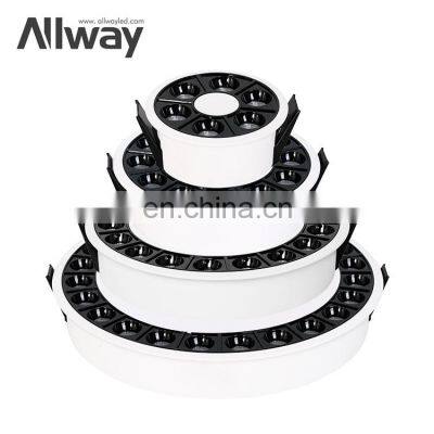 Round Energy Saving Circular Recessed SMD Aluminum Indoor Villa 8 15 20 30 W LED Downlights